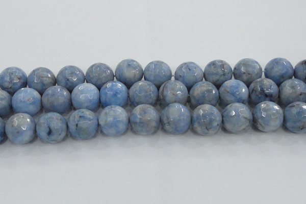 CKC708 15.5 inches 20mm faceted round imitation blue kyanite beads