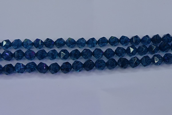 CKC713 15.5 inches 10mm faceted nuggets imitation kyanite beads