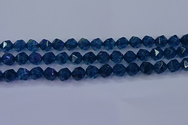 CKC714 15.5 inches 12mm faceted nuggets imitation kyanite beads