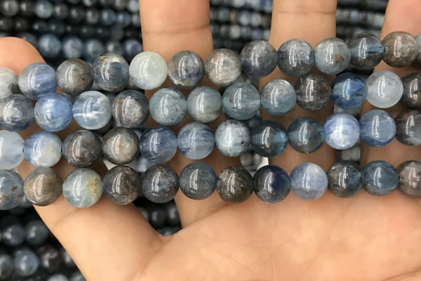 CKC752 15.5 inches 8mm round blue kyanite beads wholesale