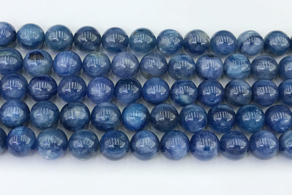 CKC792 15 inches 10mm round blue kyanite beads wholesale