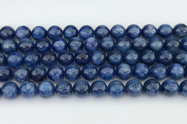 CKC795 15 inches 10mm round blue kyanite beads wholesale
