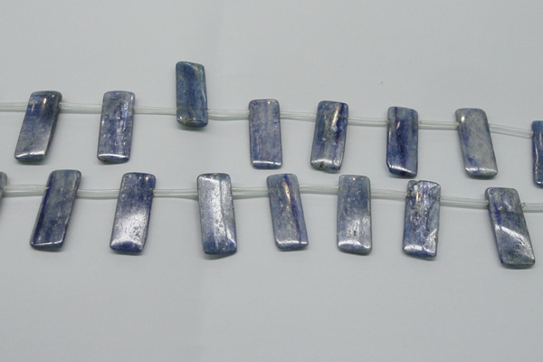 CKC86 Top drilled 12*30mm rectangle natural kyanite gemstone beads