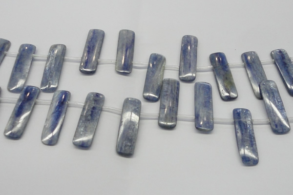 CKC87 Top drilled 11*35mm rectangle natural kyanite gemstone beads