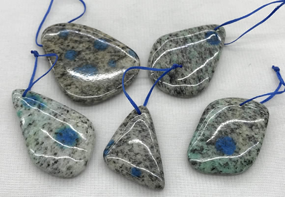 CKJ430 25*35mm - 40*55mm freeform k2 jasper slab pendants
