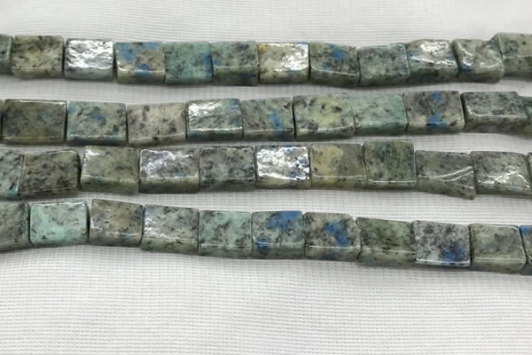 CKJ443 15.5 inches 8*10mm - 10*12mm rectangle natural k2 jasper beads