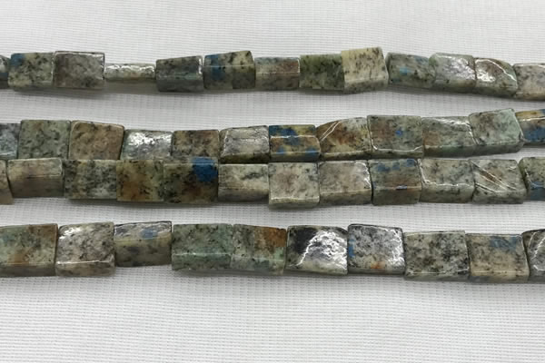 CKJ447 15.5 inches 9*10mm - 10*14mm rectangle natural k2 jasper beads