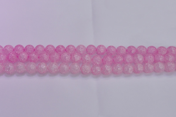 CKQ304 15.5 inches 12mm round dyed crackle quartz beads wholesale