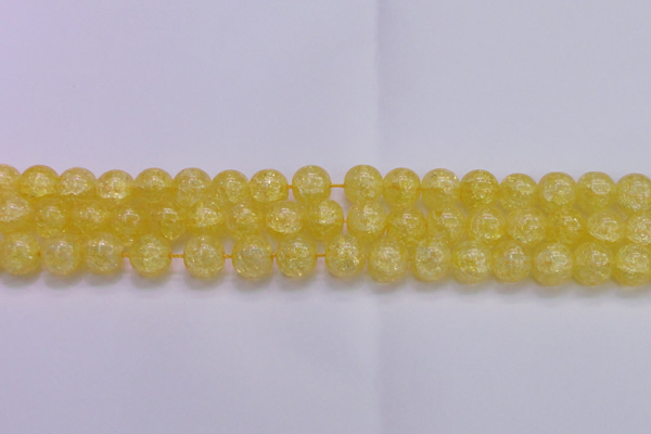 CKQ326 15.5 inches 14mm round dyed crackle quartz beads wholesale