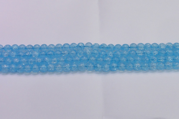 CKQ330 15.5 inches 8mm round dyed crackle quartz beads wholesale