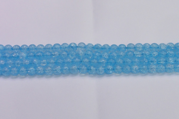 CKQ331 15.5 inches 10mm round dyed crackle quartz beads wholesale