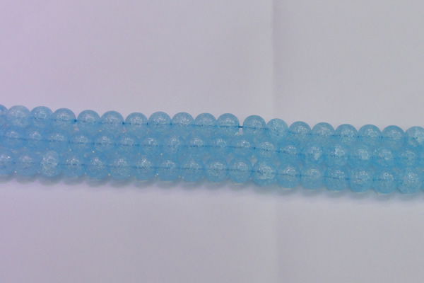 CKQ332 15.5 inches 12mm round dyed crackle quartz beads wholesale