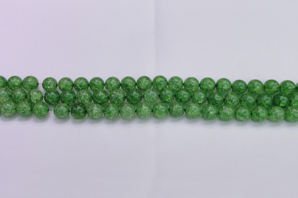 CKQ338 15.5 inches 10mm round dyed crackle quartz beads wholesale