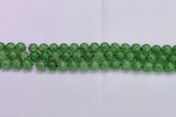 CKQ339 15.5 inches 12mm round dyed crackle quartz beads wholesale