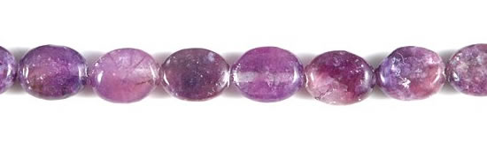 CKU01 15 inches 8*10mm oval purple kunzite beads Wholesale