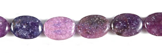 CKU02 15 inches 10*14mm oval purple kunzite beads Wholesale