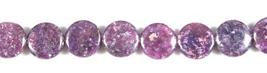 CKU04 15 inches 16mm coin purple kunzite beads wholesale
