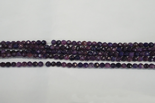 CKU21 15.5 inches 6mm faceted round purple kunzite beads wholesale