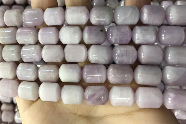 CKU332 15.5 inches 10*12mm tube kunzite gemstone beads