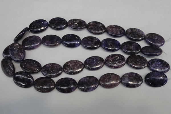 CKU42 15.5 inches 18*25mm oval purple kunzite beads wholesale