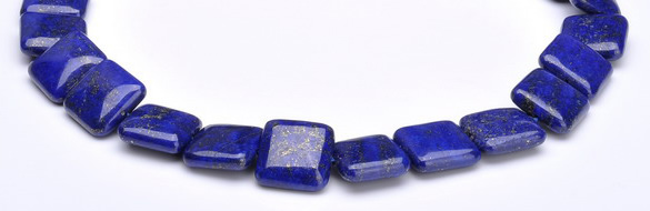 CLA01 15.5 inch 18*18mm square deep blue dyed lapis lazuli beads