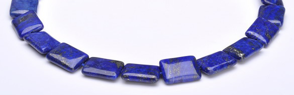 CLA04 15*20mm rectangle deep blue dyed lapis lazuli stone beads