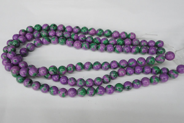 CLA491 15.5 inches 10mm round synthetic lapis lazuli beads