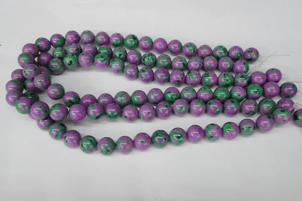 CLA492 15.5 inches 12mm round synthetic lapis lazuli beads