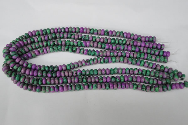 CLA498 15.5 inches 5*8mm rondelle synthetic lapis lazuli beads