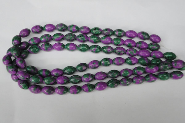 CLA503 15.5 inches 10*14mm rice synthetic lapis lazuli beads