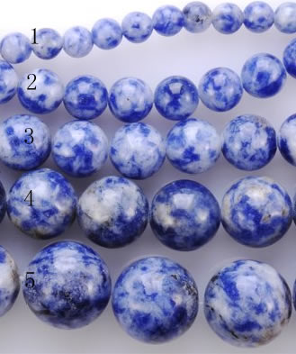 CLA51 Different sizes round mixed color dyed lapis lazuli beads