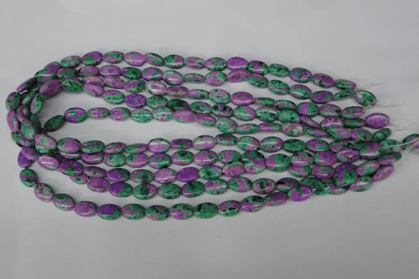CLA512 15.5 inches 8*12mm oval synthetic lapis lazuli beads