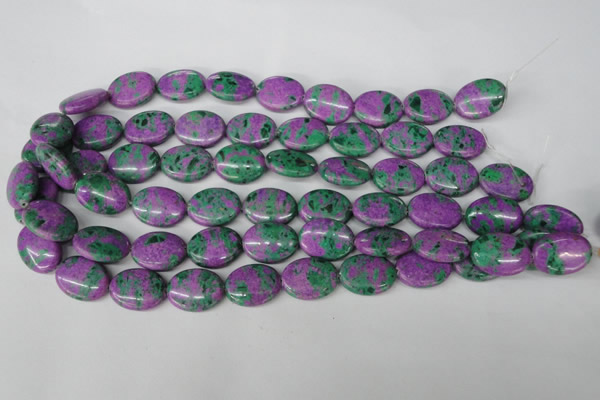 CLA515 15.5 inches 15*20mm oval synthetic lapis lazuli beads