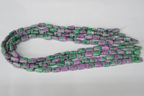CLA527 15.5 inches 8*12mm rectangle synthetic lapis lazuli beads