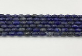 CLA540 15.5 inches 8*12mm faceted rice dyed lapis lazuli beads