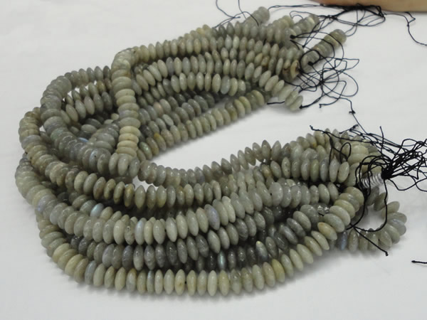 CLB09 16 inches 6*12mm roundel labradorite gemstone beads wholesale