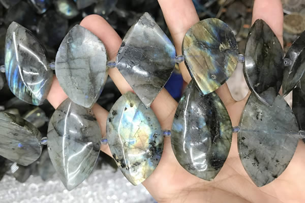 CLB1003 15.5 inches 18*35mm - 25*45mm freeform labradorite beads