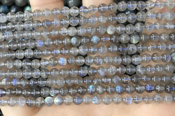 CLB1056 15.5 inches 4mm round labradorite gemstone beads