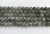 CLB1077 15.5 inches 10mm faceted round labradorite beads