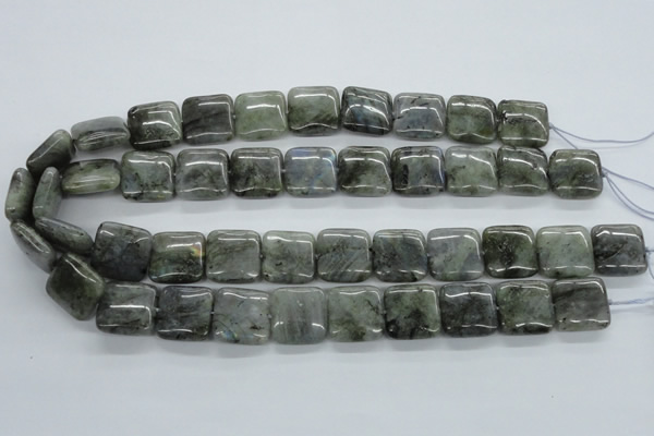 CLB117 15.5 inches 18*18mm square labradorite gemstone beads wholesale