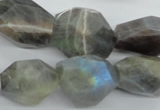 CLB128 15.5 inches labradorite nuggets faceted gemstone beads wholesale