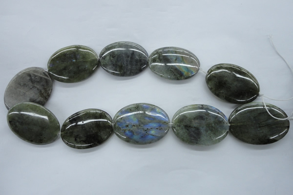 CLB137 15.5 inches 30*40mm oval labradorite gemstone beads