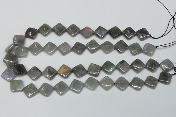 CLB155 15.5 inches 14*14mm diamond labradorite gemstone beads