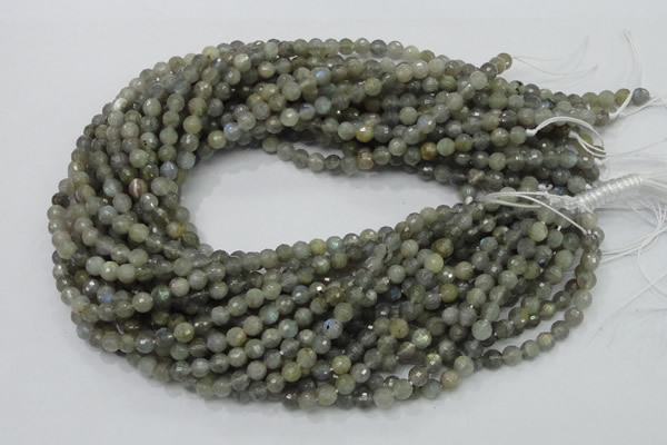 CLB21 15.5 inches 6mm faceted round labradorite gemstone beads