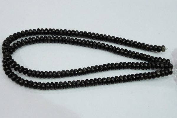 CLB300 15.5 inches 3*6mm rondelle black labradorite gemstone beads