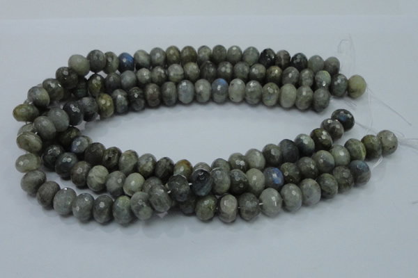 CLB32 15.5 inches 10*14mm faceted rondelle labradorite gemstone beads