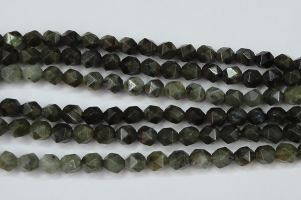 CLB453 15 inches 10mm faceted nuggets labradorite gemstone beads
