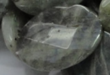 CLB49 15.5 inches 30*40mm faceted oval labradorite gemstone beads