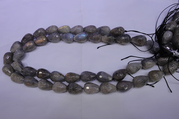 CLB506 15.5 inches 15*20mm faceted teardrop labradorite beads