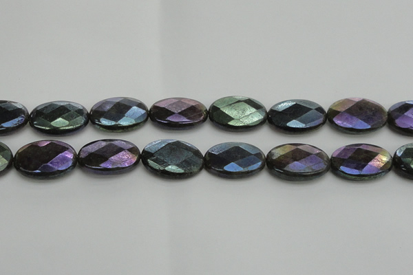 CLB661 15.5 inches 15*20mm faceted oval AB-color labradorite beads